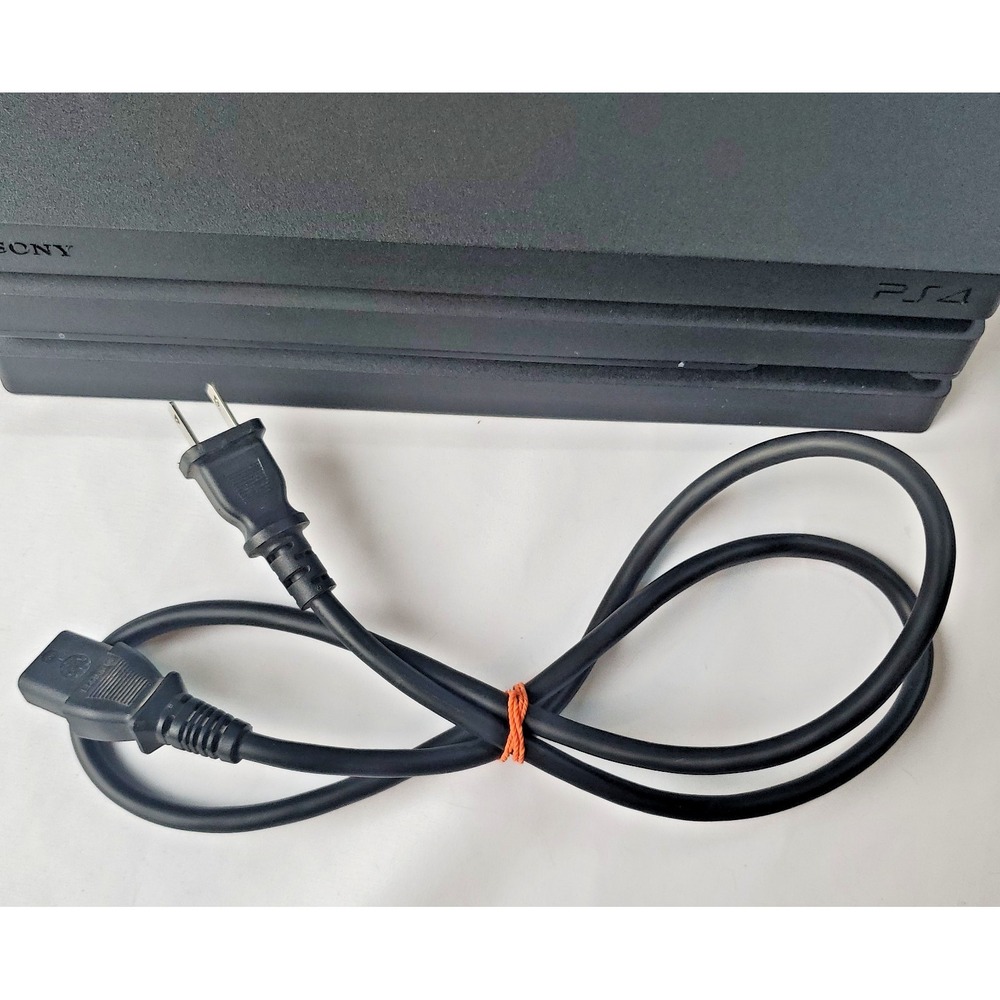 Sony PlayStation 4 Pro Console Black Tested With Controller and Cables - Picture 4 of 10